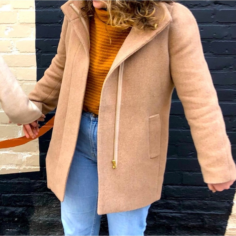 J. Crew City Coat Tan Size 6P